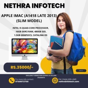 Used Applei5/16gb/480ssd (A1418 Late 2013 SLIM Model)