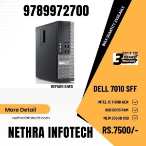 Dell OPTIPLEX 7010 i5 3rd Gen/8gb/256Ssd