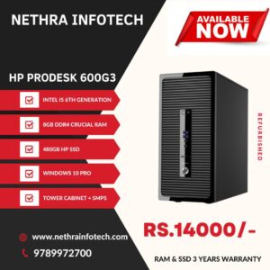 HP Prodesk 400G3 Tower i5 6th/8GB/480SSD