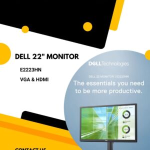Dell 22" Monitor New