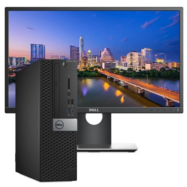 DELL OPTIPLEX 7050 SFF DESKTOP & DELL 22" LED MONITOR WITH FULL SYSTEMS - Image 3