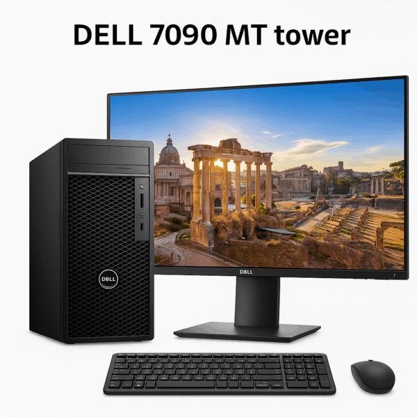 DELL OPTIPLEX 7090 TOWER WITH DELL 24" USED LED MONITOR